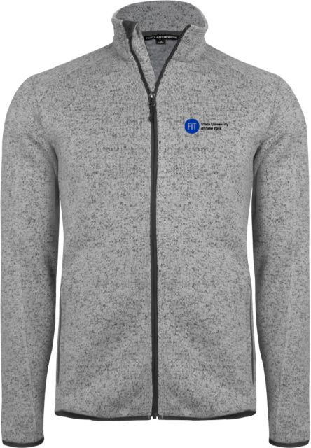 Fashion Institute Sweater Fleece Jacket FIT State University of New York - Wordmark - ONLINE ONLY